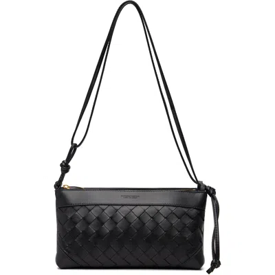 Bottega Veneta Black Andiamo Double Pouch Bag