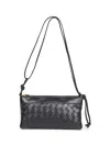 Bottega Veneta Women Black Andiamo Double Pouch Crossbody Bag In Black