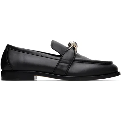 Bottega Veneta Black Astaire Loafers