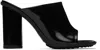Bottega Veneta Black Atomic Heeled Sandals In 1000 Black