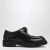 Bottega Veneta Black Leather Ben Lace-up Shoes In Black