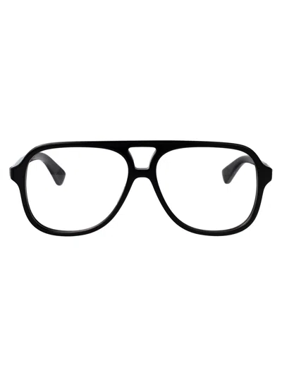 Bottega Veneta Black-black-transparent Recycled Acetate Glasses