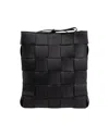 Bottega Veneta Cassette Intrecciato Shoulder Bag In Black