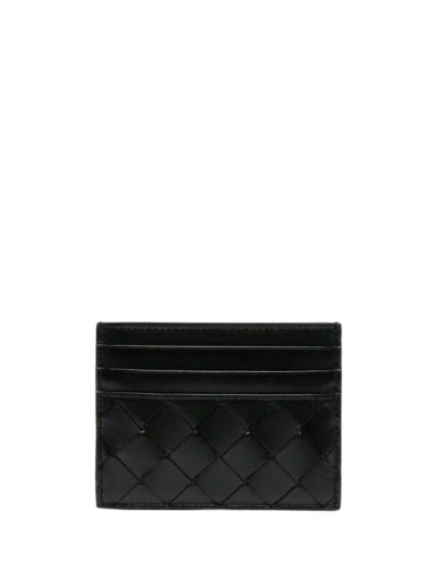 Bottega Veneta Black Calf Leather Wallet