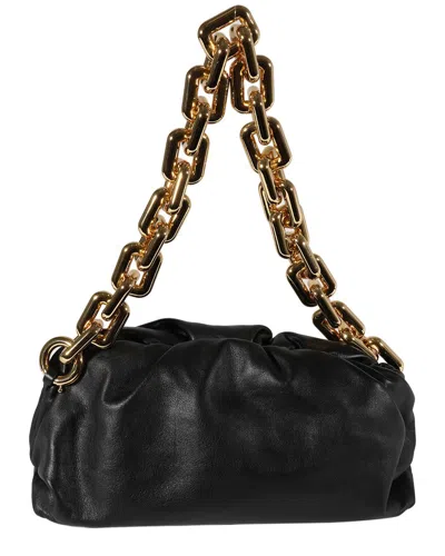 Bottega Veneta Black Calfskin Chain Pouch (authentic Pre-loved)