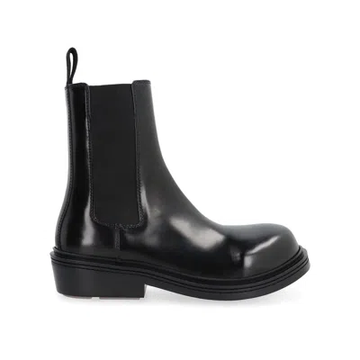 Bottega Veneta Black Calfskin Ankle Boots