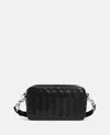 Bottega Veneta Leather Camera Mini Shoulder Bag In Black