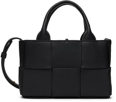 Bottega Veneta Black Candy Arco Tote In 8425 Black Gold