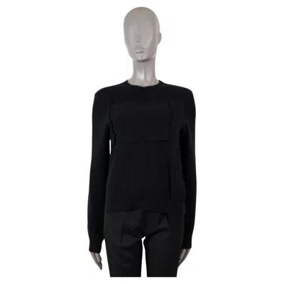 Pre-owned Bottega Veneta Black Cashmere 2019 Interwoven Sweater 38 Xs