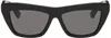 Bottega Veneta Black Cat-eye Sunglasses In 001 Black