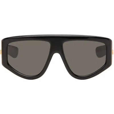 Bottega Veneta ブラック Classic シールドサングラス In 001-black-black-grey