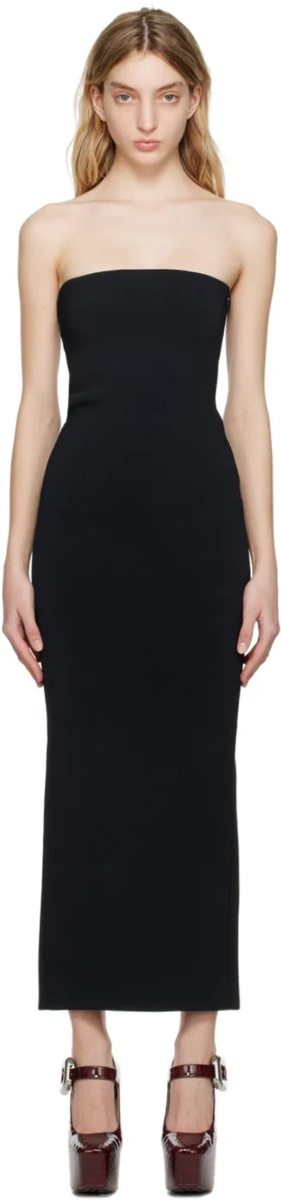 Bottega Veneta Sleeveless Viscose Maxi Dress In 1000 Black