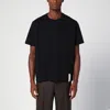 BOTTEGA VENETA BLACK COTTON CREW-NECK T-SHIRT