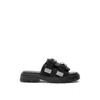 Bottega Veneta Black Technical Fabric Flash Slippers  In Black