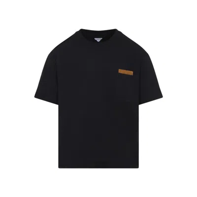 Bottega Veneta Pocket Crew Neck Short Sleeve T-shirt In Black