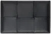 Bottega Veneta Black Credit Card Case In 8425 Black Gold
