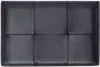 Bottega Veneta Black Credit Card Case In 8837 Space Gold
