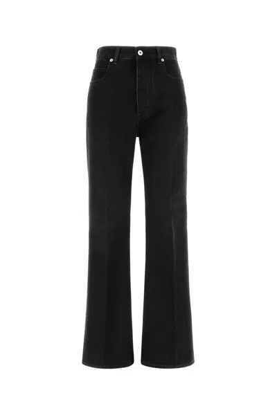 Bottega Veneta New Denim Flare Chiaro In Black