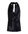 Bottega Veneta Draped Top In Fluid Viscose In Black