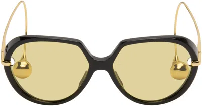 Bottega Veneta Black Drop Squared Sunglasses
