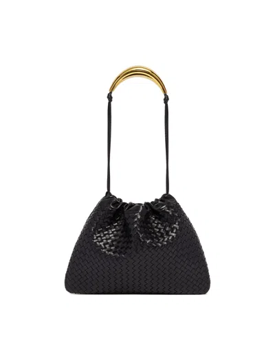 Bottega Veneta Black Dustbag Handle Bag