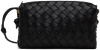 Bottega Veneta Mini Loop Camera Intrecciato Leather Crossbody Bag In 8425 Black-gold