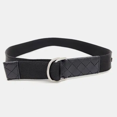 Pre-owned Bottega Veneta Black Fabric Belt