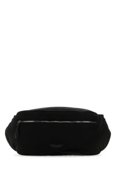 Bottega Veneta Black Fabric Belt Bag In Blk