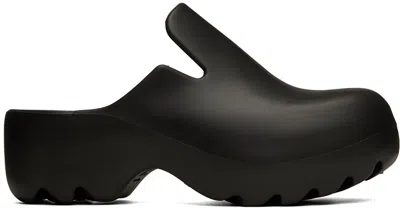 Bottega Veneta Black Flash Clogs In 1000 Black