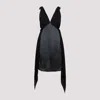 Bottega Veneta Fluid Silk Sleeveless Midi Dress In Black