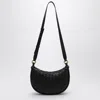 Bottega Veneta Black Leather Gemelli Messenger Bag In Black