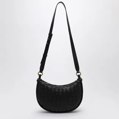 BOTTEGA VENETA BLACK GEMINI MESSENGER BAG