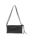 Bottega Veneta Black-gold Lamb Skin Bag In Black