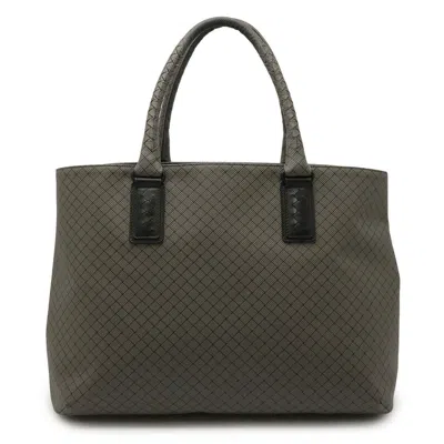 Pre-owned Bottega Veneta Black Gray Pvc Leather Tote Bag () In Multi