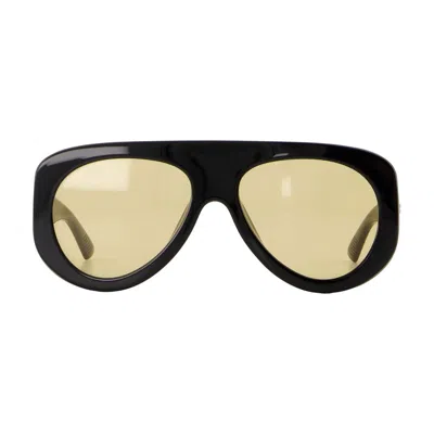 Bottega Veneta Black Injectate Sunglasses