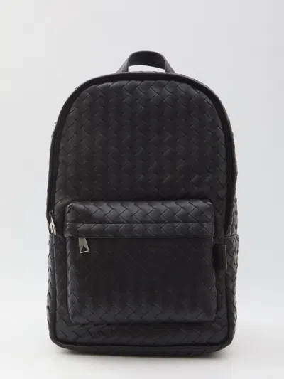 Bottega Veneta Black Intrecciato Backpack