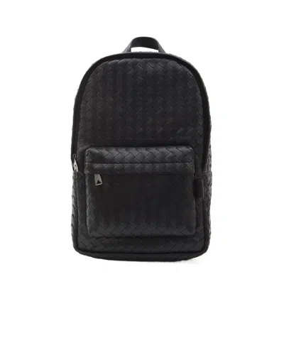 Bottega Veneta Black Intrecciato Backpack