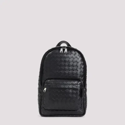 Bottega Veneta Black Intrecciato Backpack