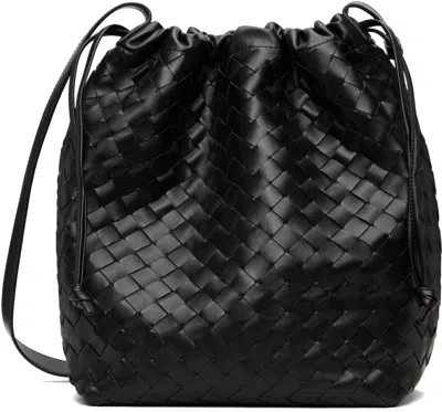 Bottega Veneta Men Bucket Intrecciato Biblioteca Leather Shoulder Bag In Multi