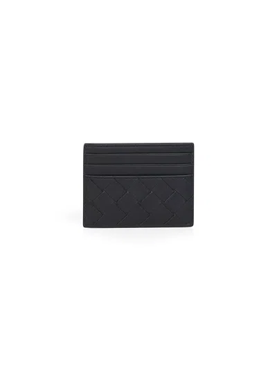 Bottega Veneta Black Intrecciato Credit Card Case