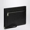Bottega Veneta Medium Woven Document Holder In Black