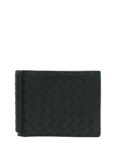 Pre-owned Bottega Veneta Black Intrecciato Leather Wallet (authentic Pre-loved)