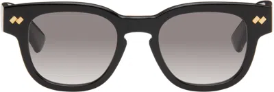 Bottega Veneta Black Intrecciato Panthos Sunglasses