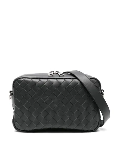 Bottega Veneta Black Intrecciato Small Crossbody Bag