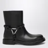 Bottega Veneta Women Black Leather James Ankle Boots In Black
