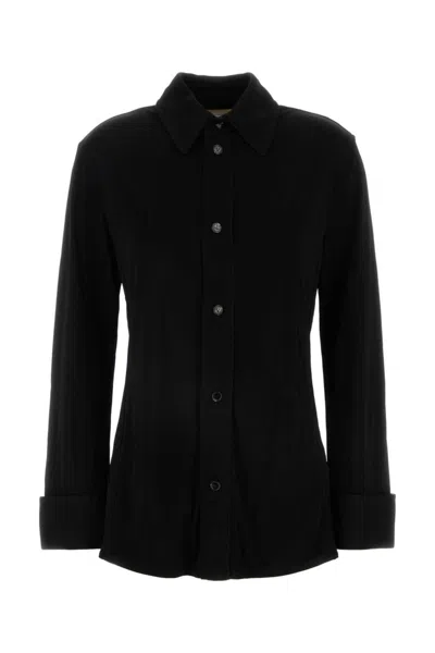 BOTTEGA VENETA BLACK JERSEY SHIRT