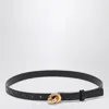 Bottega Veneta Black Knot Belt In Intrecciato