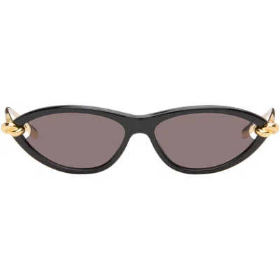BOTTEGA VENETA BLACK KNOT CAT EYE SUNGLASSES