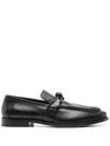 BOTTEGA VENETA KNOTTED LEATHER LOAFERS - MEN'S - CALF LEATHER