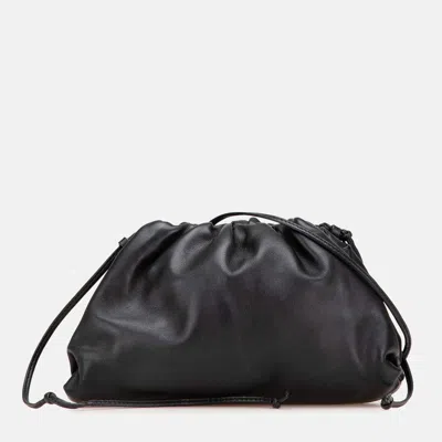 Pre-owned Bottega Veneta Black Lambskin The Mini Pouch